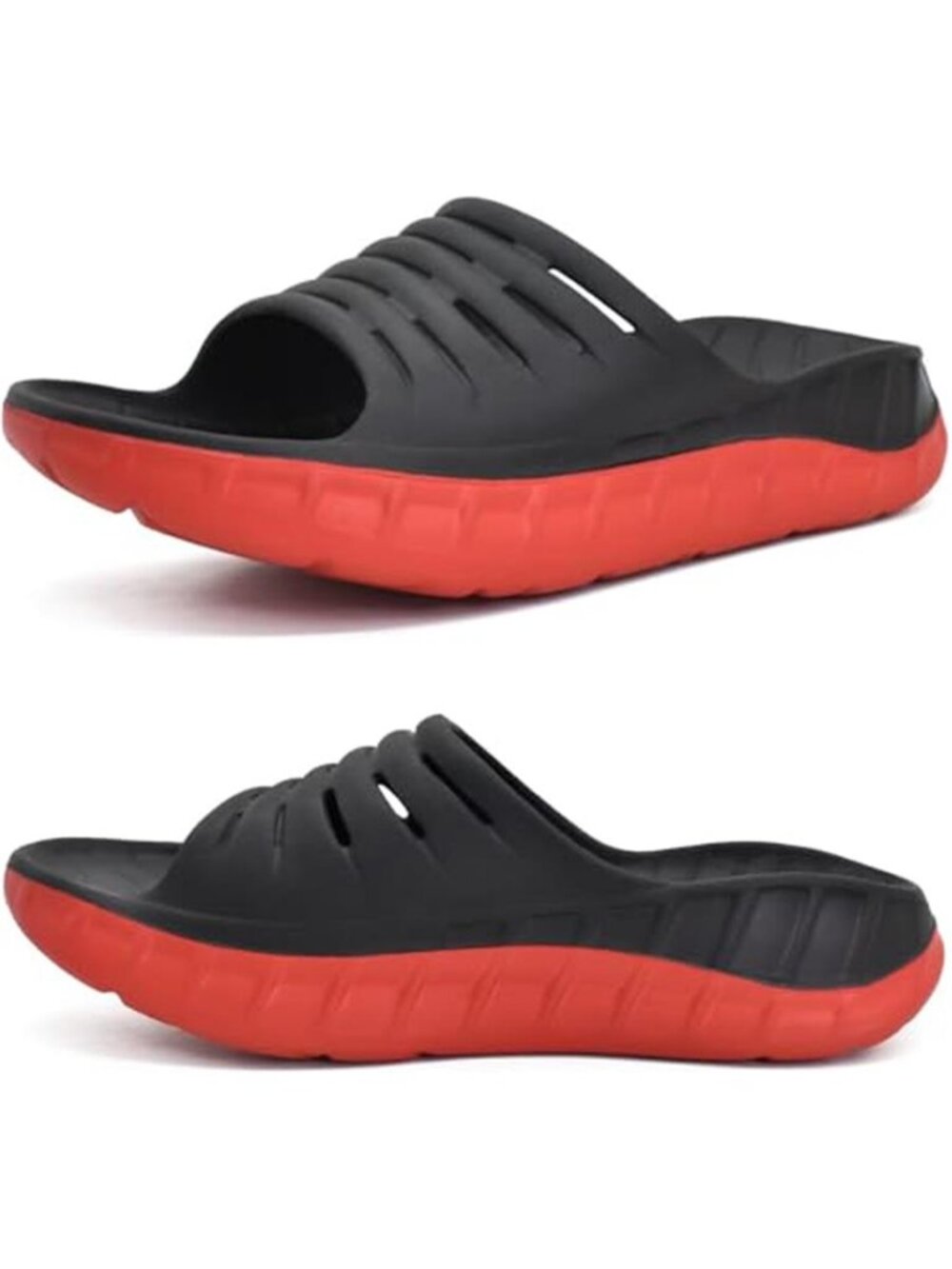 New Mens Recovery Sandals Orthotic Arch Support Open Toe Sport Slides Thick